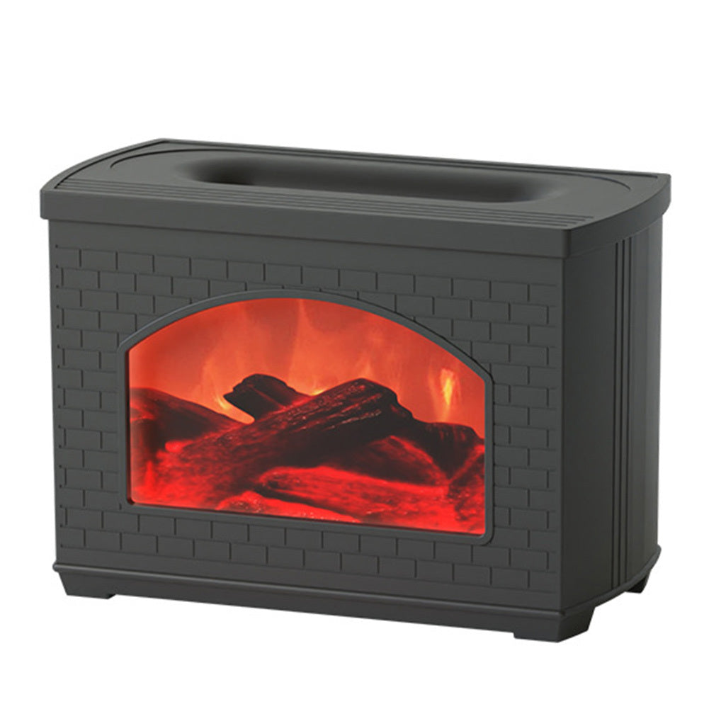 2024 New Simulated Fireplace Air Humidifier with Flame Effect, Aroma Oil Diffuser, & Air Purifier – Aromatherapy Humidifier and Mist Sprayer